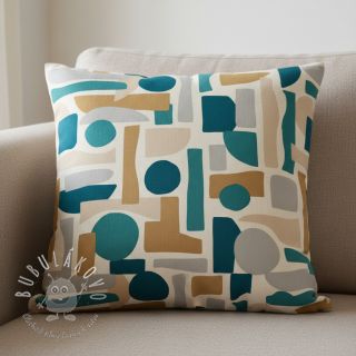 Dekoračná látka Linenlook Abstract Form Fusion