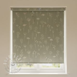 Dekoračná látka Linenlook Fine Fragile Flower old green