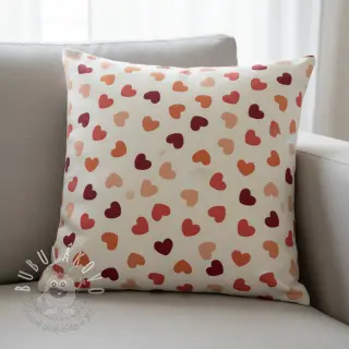 Dekoračná látka premium Heart Sprinkle Love