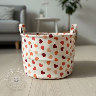 Dekoračná látka premium Heart Sprinkle Love