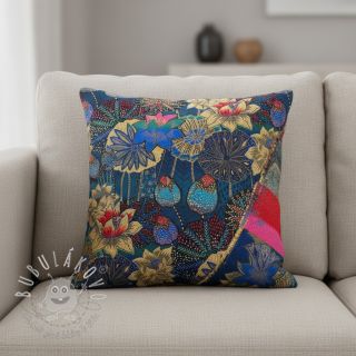 Dekoračná látka jacquard Opium allover bleu