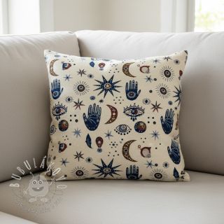 Dekoračná látka jacquard Namaste allover blanc