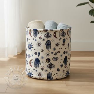 Dekoračná látka jacquard Namaste allover blanc