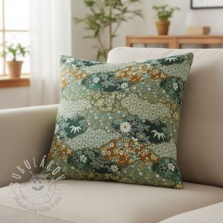 Dekoračná látka jacquard Nuage allover kaki