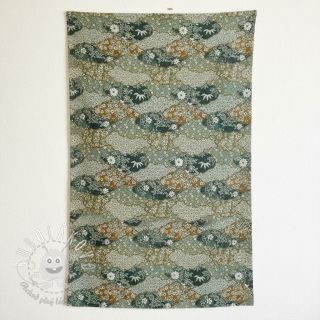 Dekoračná látka jacquard Nuage allover kaki