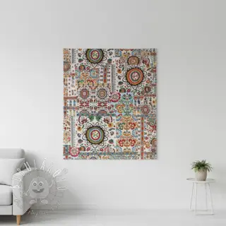 Dekoračná látka jacquard Ethnic multico
