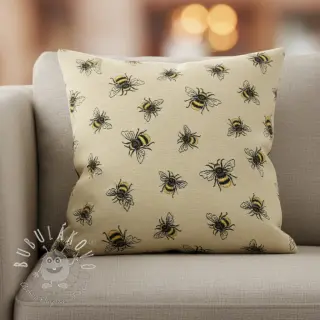 Dekoračná látka GOBELIN PREMIUM Bumble Bee Family