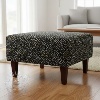 Dekoračná látka jacquard Flower Mix Sprinkle metallic deluxe