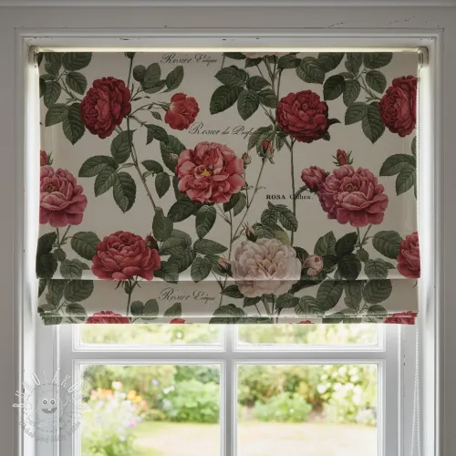 Dekoračná látka Linenlook premium Vintage Rose Garden digital print
