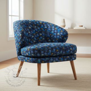 Dekoračná látka Scale Peacock Feather digital print