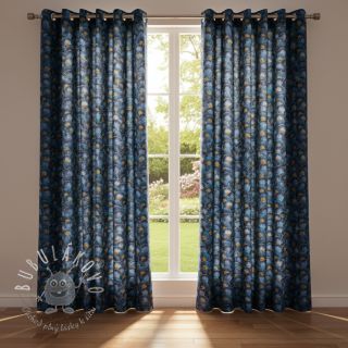 Dekoračná látka Scale Peacock Feather digital print