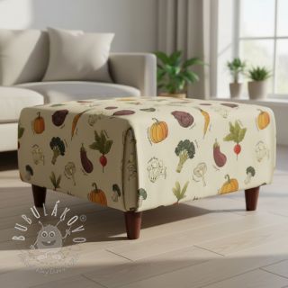 Dekoračná látka Veggie Harvest Garden digital print