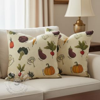 Dekoračná látka Veggie Harvest Garden digital print