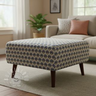 Dekoračná látka Linenlook Graphic Peacock