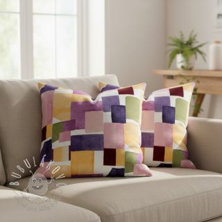 Dekoračná látka Carula square digital print