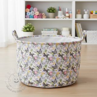 Dekoračná látka Genoveva butterfly lila digital print