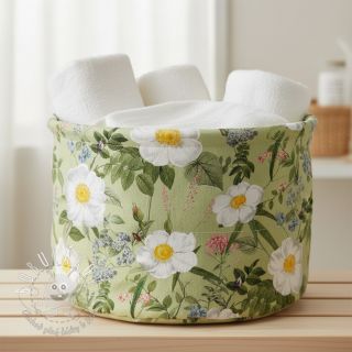 Dekoračná látka Romantic rose garden digital print