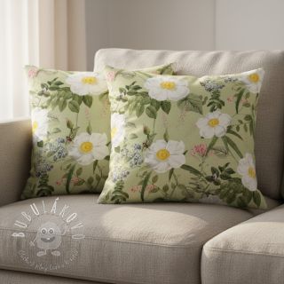 Dekoračná látka Romantic rose garden digital print