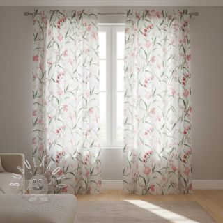 Dekoračná látka premium Floral Iris fresia