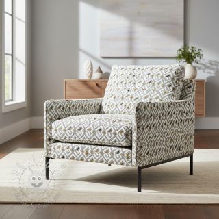 Dekoračná látka jacquard Pagne allover jaune