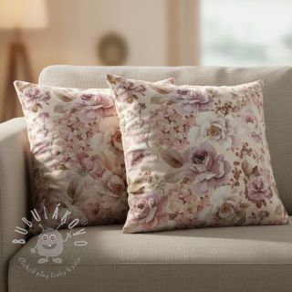 Dekoračná látka Classic flower garden digital print