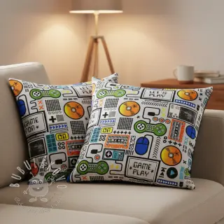 Dekoračná látka premium Game computer
