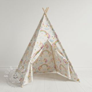 Dekoračná látka premium Handpaint unicorn