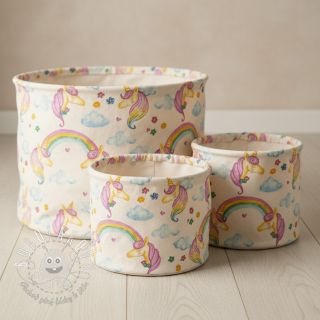 Dekoračná látka premium Handpaint unicorn