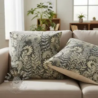 Dekoračná látka jacquard Boho leaves