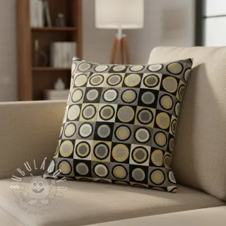 Dekoračná látka jacquard Round circle luxury