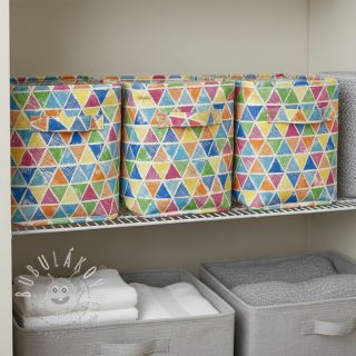 Dekoračná látka premium Rainbow triangle