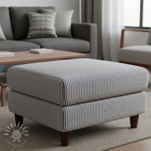 Dekoračná látka DOBBY Colored stripe navy blue