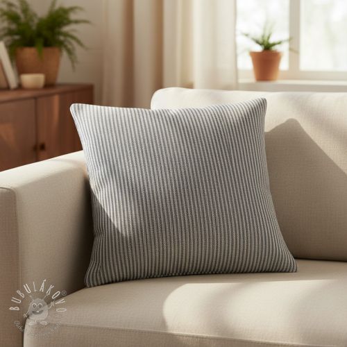 Dekoračná látka DOBBY Colored stripe navy blue