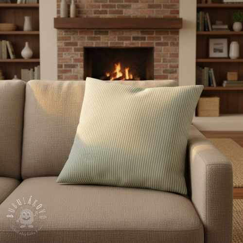 Dekoračná látka DOBBY Colored stripe soft green