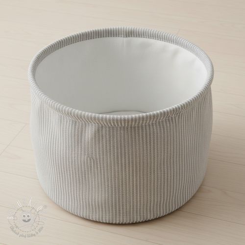 Dekoračná látka DOBBY Colored stripe grey