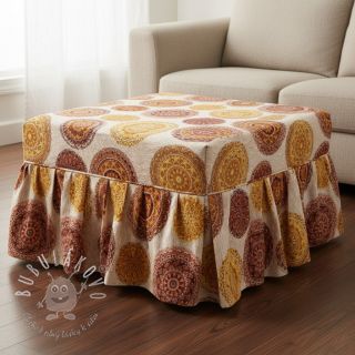 Dekoračná látka premium Mandala circle