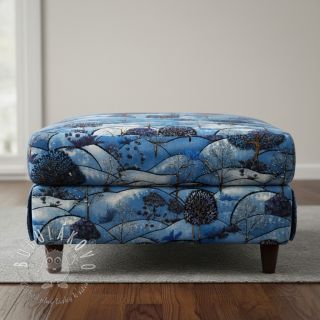 Dekoračná látka Forest hill winter digital print