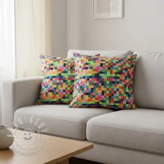 Dekoračná látka jacquard Pixels