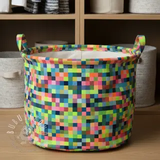 Dekoračná látka jacquard Pixels