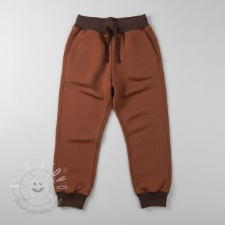 Teplákovina počesaná MELANGE brick