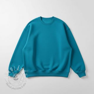 Teplákovina počesaná petrol