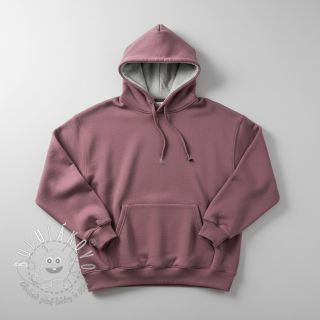 Teplákovina počesaná faded blueberry