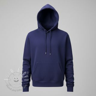 Teplákovina počesaná midnight blue