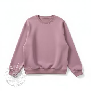 Teplákovina počesaná old pink