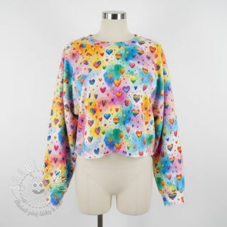 Teplákovina All you need is love design D digital print