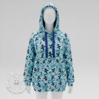 Teplákovina počesaná JOGGING Dragons design C digital print