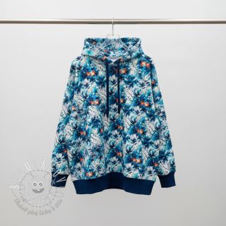 Teplákovina Flower galaxy design B digital print