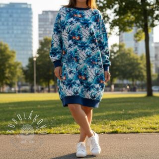 Teplákovina Flower galaxy design B digital print