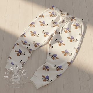 Teplákovina Dogs and hearts off white