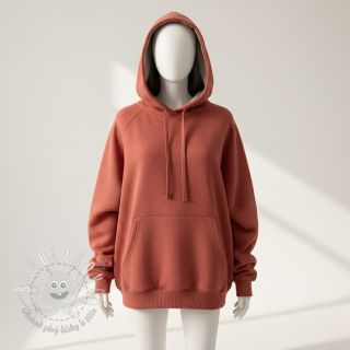 Teplákovina počesaná JOGGING henna melange